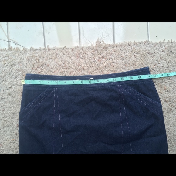 Denim Pencil Skirt - Picture 7 of 8